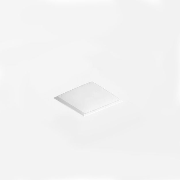Nova Luce Tobia - inbouwspot - 120 x 120 mm, 125 x 125 mm inbouwmaat - wit gips