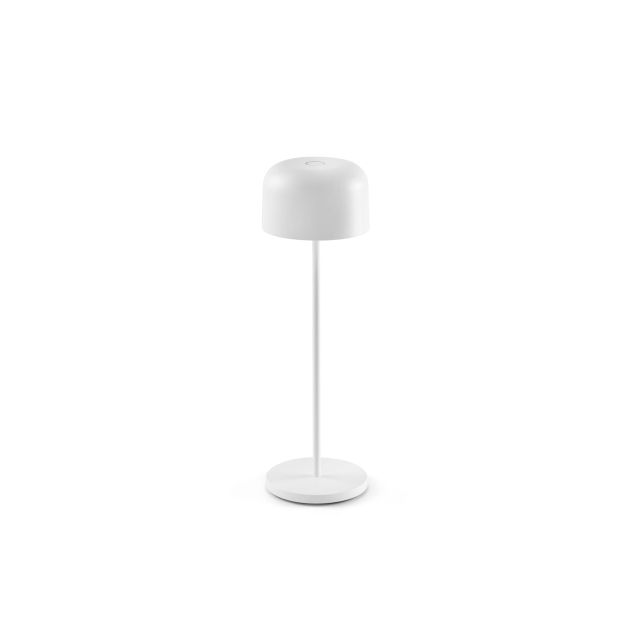 Faro Mavis - draagbare lamp - Ø 11 x 36 cm - 3W LED incl. - IP54 - mat wit