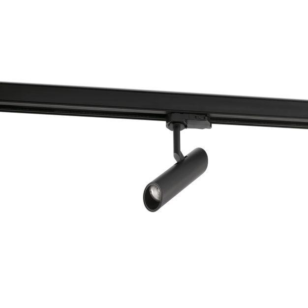 Faro Leo - rail spot - 3-fase railsysteem - 3,9 x 14,2 cm - 7W LED incl. - mat zwart