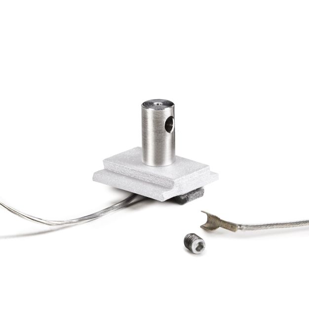 Klus Os22-lin-z -  1-polige voedingsconnector en ophangbevestiging - wit