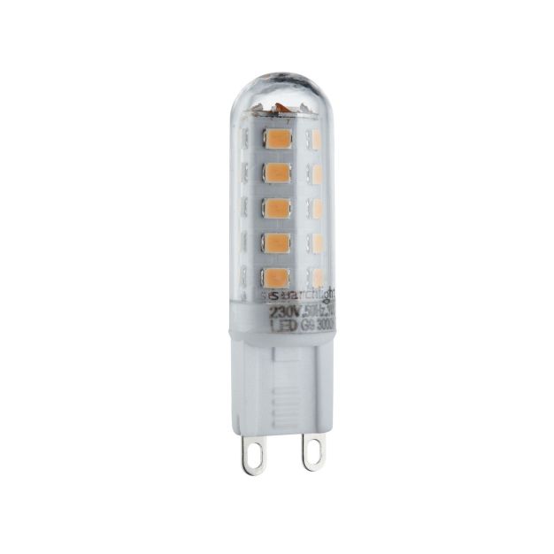 Searchlight LED Lamp - Ø 2 x 6 cm - G9 - 3W niet dimbaar (set van 10) - 4000K - transparant