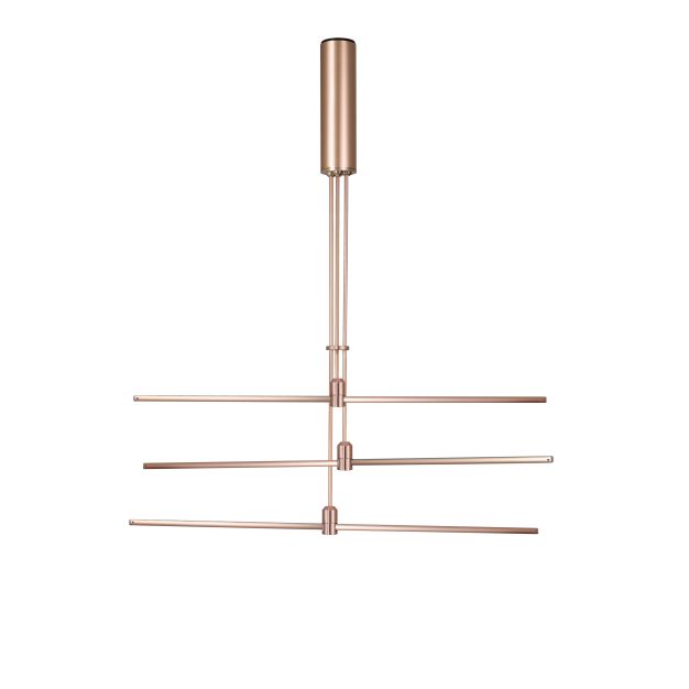 Nova Luce Fedon - magnetische lineaire structuur - 80 x 110 cm - geschikt tot maximum 100W LED - satijn goud