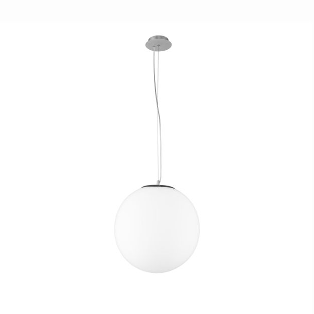 Nova Luce Nevoso - hanglamp - Ø 30 x 130 cm - opaal