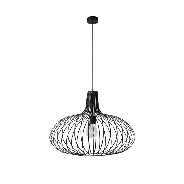 Lucide Manuela - hanglamp - Ø 65 x 182 cm - zwart