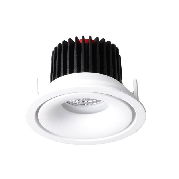 Nova Luce Gio - inbouwspot - Ø 105 mm, Ø 96 mm inbouwmaat - 10W LED incl. - wit