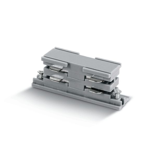 ONE Light Square Track Accessories - connector - 3-fase railsysteem - 16A - gray