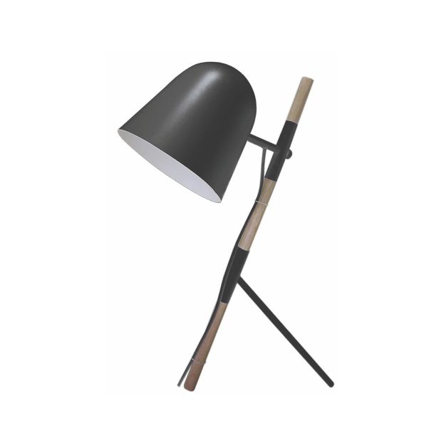 Artdelight Sensa - tafellamp - 26 x 54 cm - zwart en lichtbruin