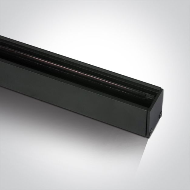 ONE Light magnetisch railsysteem MINI - opbouwprofiel - 2 meter - 3 x 2,7 cm - DALI dimbaar - zwart