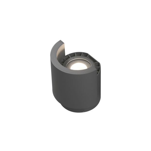 Faro Noboru - projectie lamp - Ø 15 x 17,7 cm - 16W LED incl. - IP65 - donkergrijs