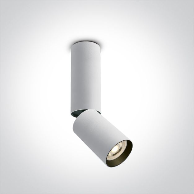 ONE Light Decorative Directional Spots - opbouwspot 1L - Ø 5,8 x 13,5 cm - wit