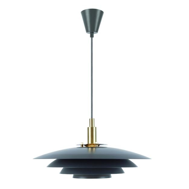 Nordlux Bretagne - hanglamp - Ø 38 x 217 cm - grijs