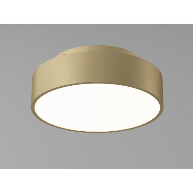 Artdelight Chicago - plafondlamp - Ø 25 x 9 cm - 19,5W dimbare LED incl. - warm goud