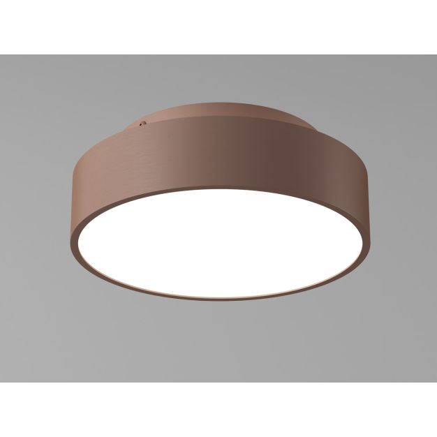 Artdelight Chicago - plafondlamp - Ø 25 x 9 cm - 19,5W dimbare LED incl. - brons geborsteld