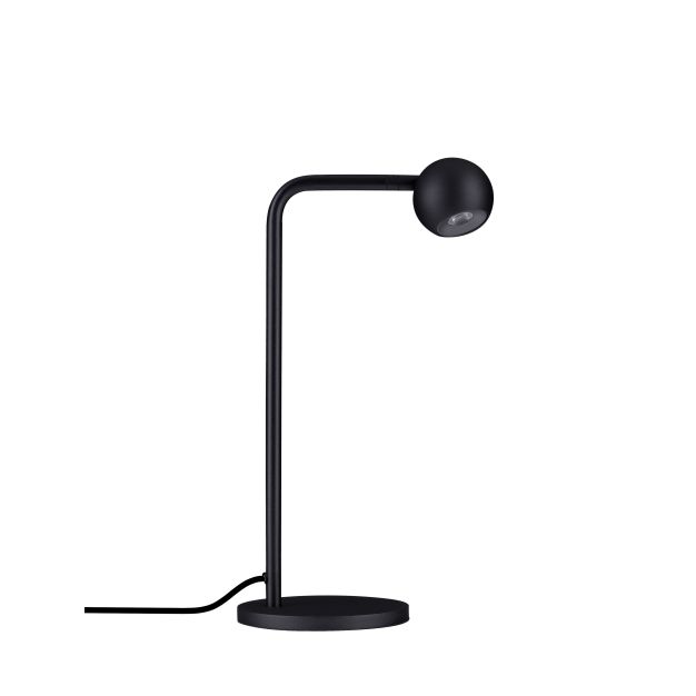 Nova Luce Sfera - tafellamp - 14 x 35,5 x 22,5 cm - 6W LED incl. - zandzwart
