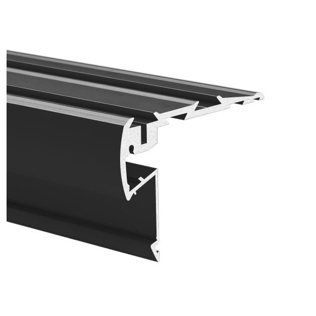 Klus STEPUS - LED profiel voor trapranden - 5,71 x 7,97 cm - zwart