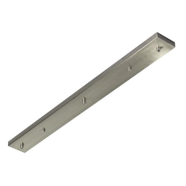 ETH - plafondplaat 3 lichtpunten - 90 x 9 x 2,5 cm - satijn staal