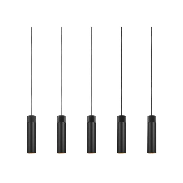 Nordlux Tilo - hanglamp - 80,6 x 6 x 224,6 cm - zwart