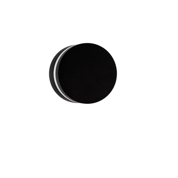 Nova Luce Airy - buiten wandverlichting - Ø 15 x 11,5 cm - 8W LED incl. - IP54 - zandzwart