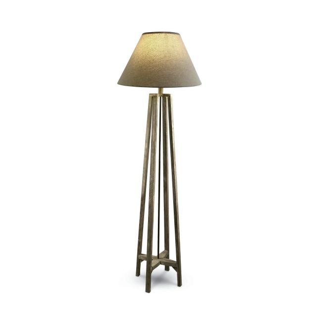 ONE Light Wood Nostalgia - staanlamp - 154 cm - bruin