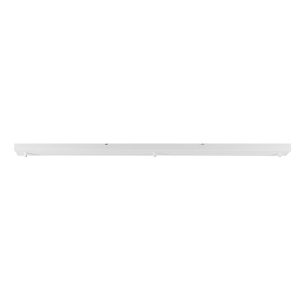 Perluci - plafondplaat voor 3 lichtpunten - 130 x 8 x 3,5 cm - wit