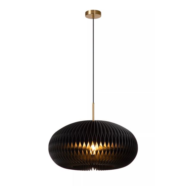 Lucide Armoni - hanglamp - Ø 52 x 180 cm - zwart
