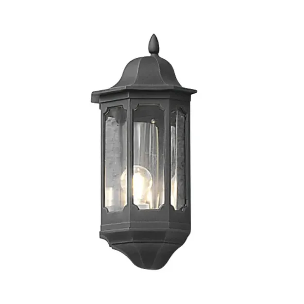 Konstsmide Pallas - buiten wandlamp - 14 x 22 x 47 cm - IP23 - mat zwart