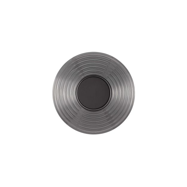 Nova Luce Nous - wandlamp - Ø 30 x 30 cm - 8W LED incl. - zwart nikkel