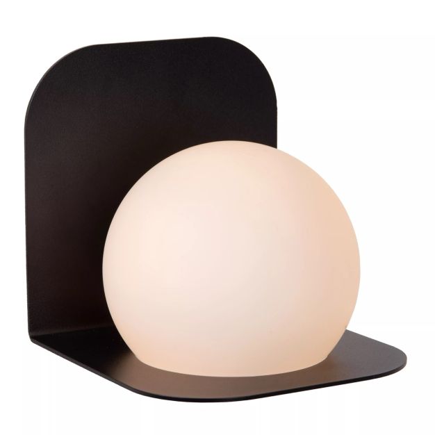 Lucide Davy - wandlamp - 14 x 16 x 16,7 cm - IP44 - zwart