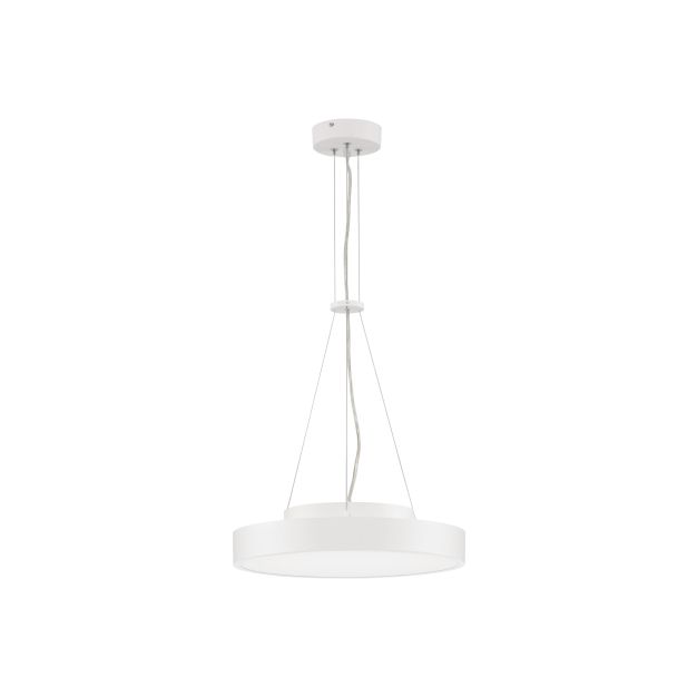 Nova Luce Perfect Profile - hanglamp op afstandsbediening (incl.) - Ø 40 x 120 cm - 24W dimbare LED incl. - 2700K-6000K - wit