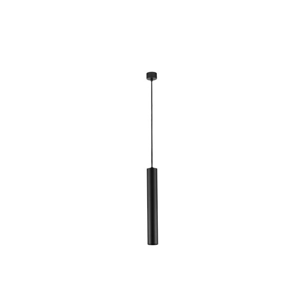 Nova Luce Mare - hanglamp - Ø 5,5 x 193 cm - zandzwart