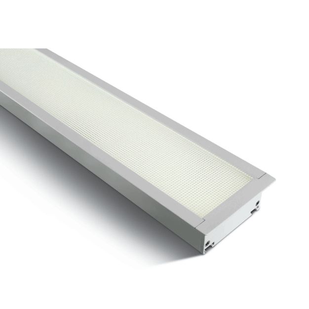ONE Light UGR19 Recessed LED Linear Profiles - inbouw plafondverlichting - 121 x 8 x 5,5 cm - 40W LED incl. - wit - witte lichtkleur