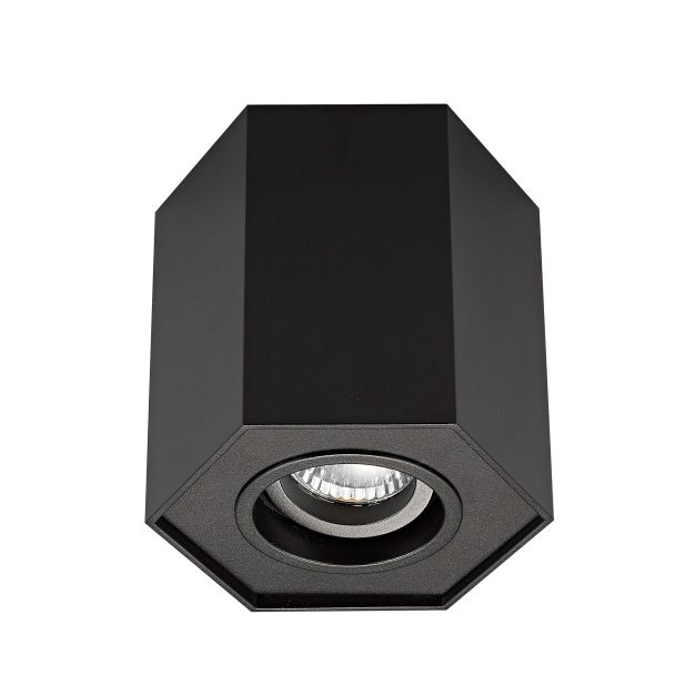 Zuma Line Polygon CL R - opbouwspot 1L - 12 x 12 cm - zwart