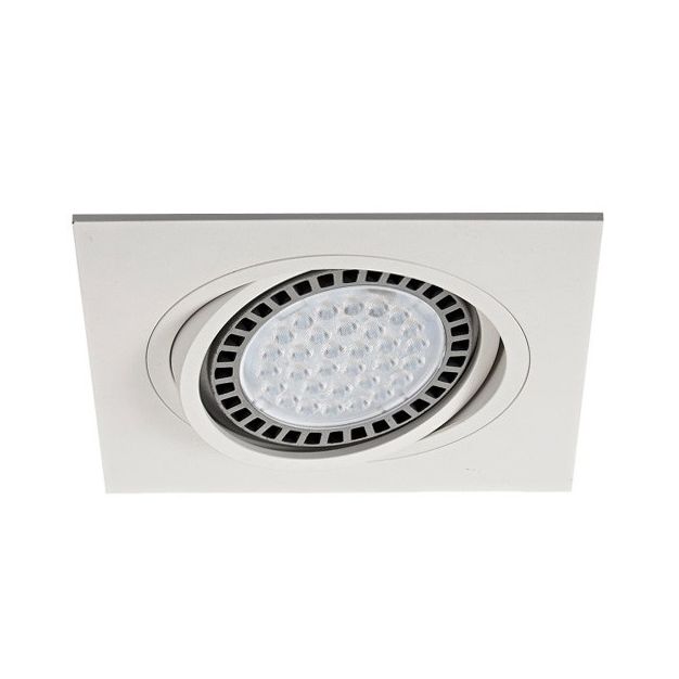Zuma Line Boxy DL 1 - inbouwspot 1L - 180 x 180 mm, Ø 155 mm inbouwmaat - wit