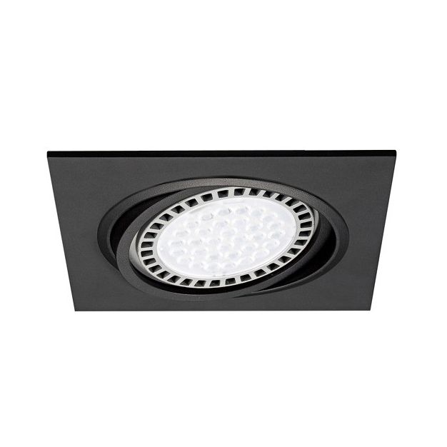 Zuma Line Boxy DL 1 - inbouwspot 1L - 180 x 180 mm, Ø 155 mm inbouwmaat - zwart