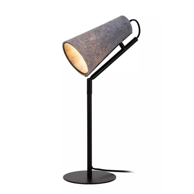 Lucide Bensen - tafellamp - 16 x 20,3 x 51,5 cm - grijs