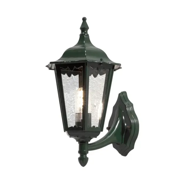 Konstsmide Firenze Up - buiten wandlamp -  23,5 x 30 x 44 cm - IP43 - glanzend groen