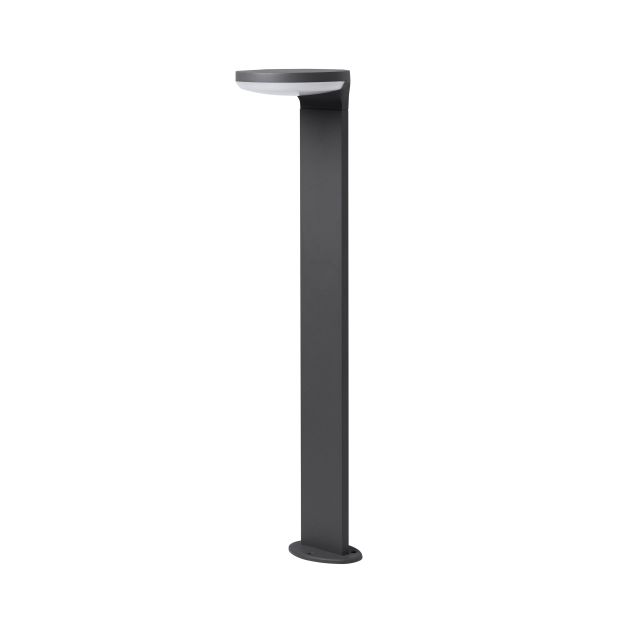 Nova Luce Enzi - tuinpaal - 18 x 18 x 80 cm - 17W LED incl. - IP54 - donkergrijs