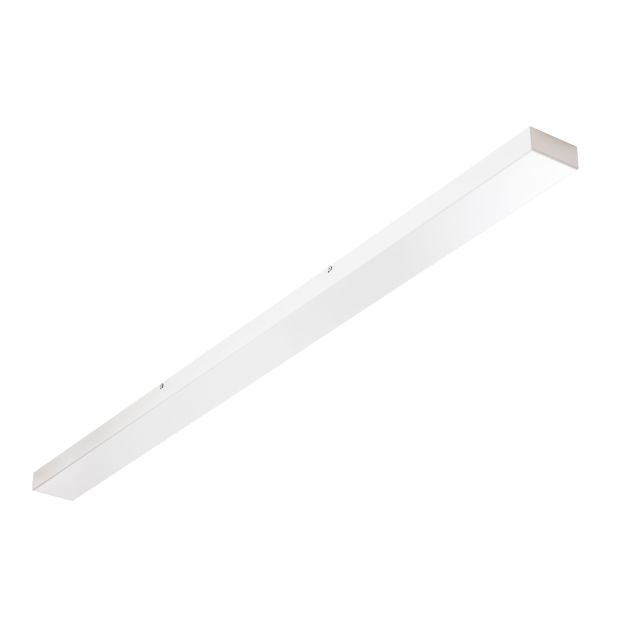Perluci - plafondplaat voor 3 lichtpunten - 140 x 9 x 2,5 cm - wit