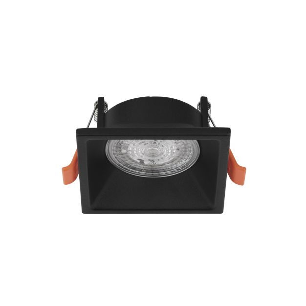Nova Luce Staf - inbouwspot - 75 x 75 mm, 70 x 70 mm inbouwmaat - zandzwart