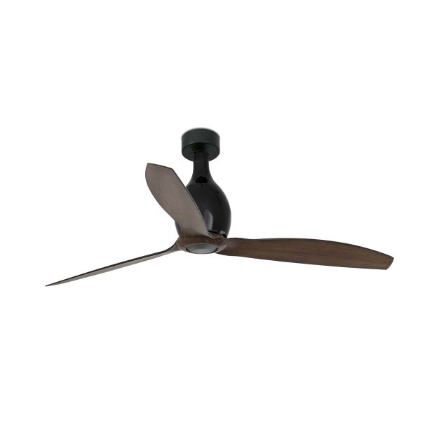 Faro Mini Eterfan - plafondventilator met afstandsbediening - Ø 128 cm - mat zwart en donkerbruin