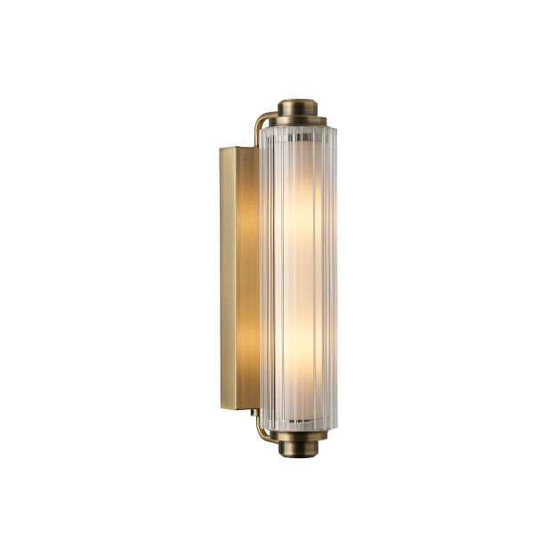 Nordlux Nimal - wandlamp - 7,8 x 12,5 x 35 cm - IP44 - goud