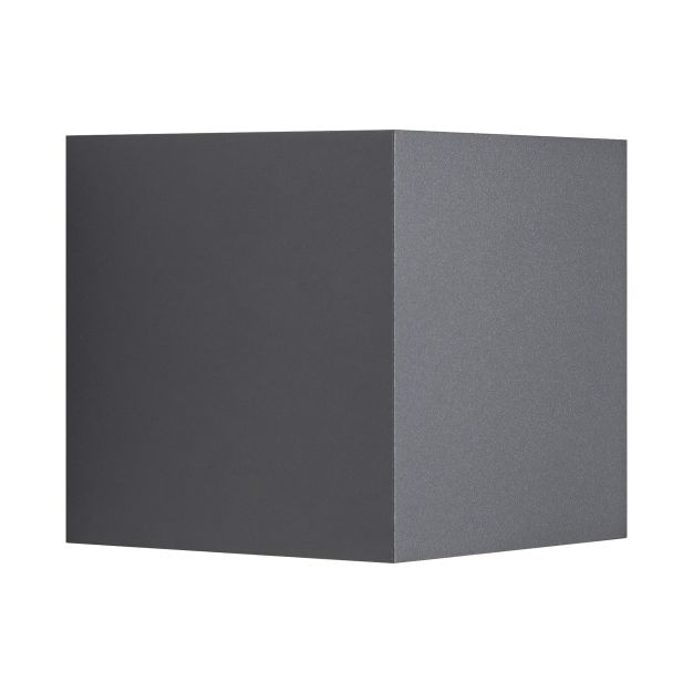 Nordlux Milda Kubi - buiten wandverlichting met 2 regelbare lichtbundels - 10,3 x 10 x 10 cm - 4,9W LED incl. - IP44 - antraciet