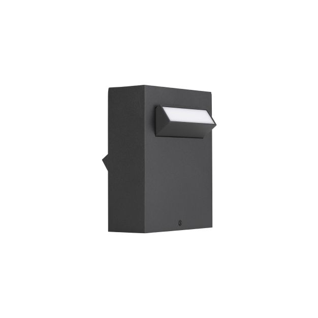 Nova Luce Zelda - tuinpaal - 12 x 15 x 9,4 cm - 9W LED incl. - IP65 - zandzwart