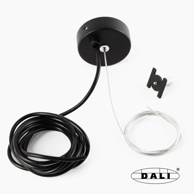 Faro Neso - ophangset + voeding - DALI - zwart