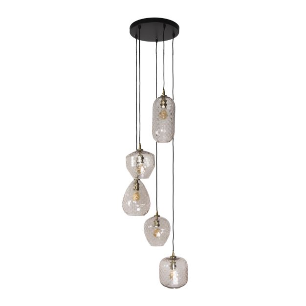 Vico Patch Pattern - hanglamp - Ø 40 x 180 cm - transparant