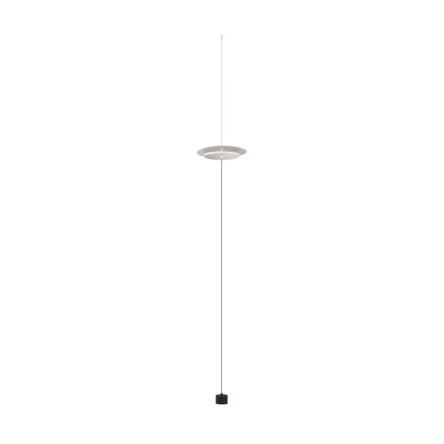 Nova Luce Olos - hanglamp - 35 x 370 x 10 cm - 21W dimbare LED incl. - zandwit en chroom spiegel