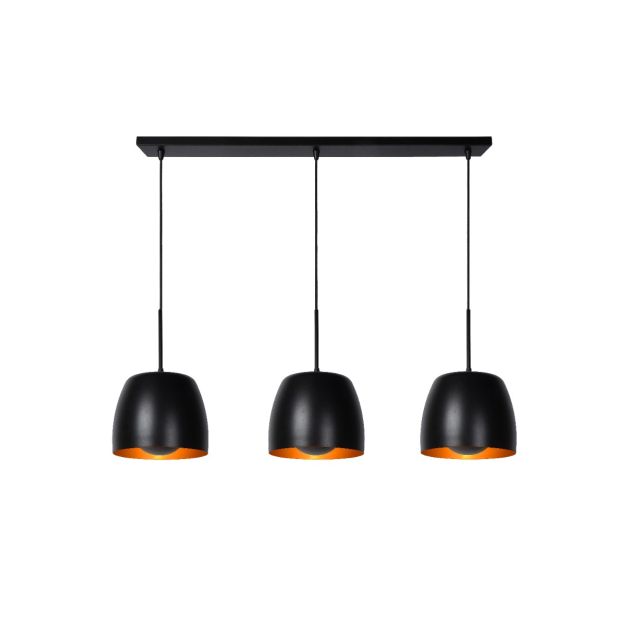 Lucide Nolan - hanglamp - 104 x 24 x 149 cm - zwart