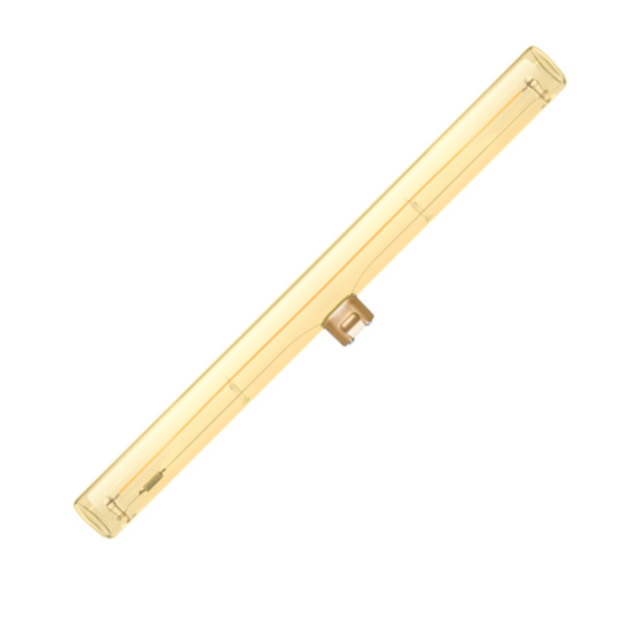 Segula LED lamp - Linear - Ø 3 x 30 cm - S14d - 4W dimbaar - 2700K - amber