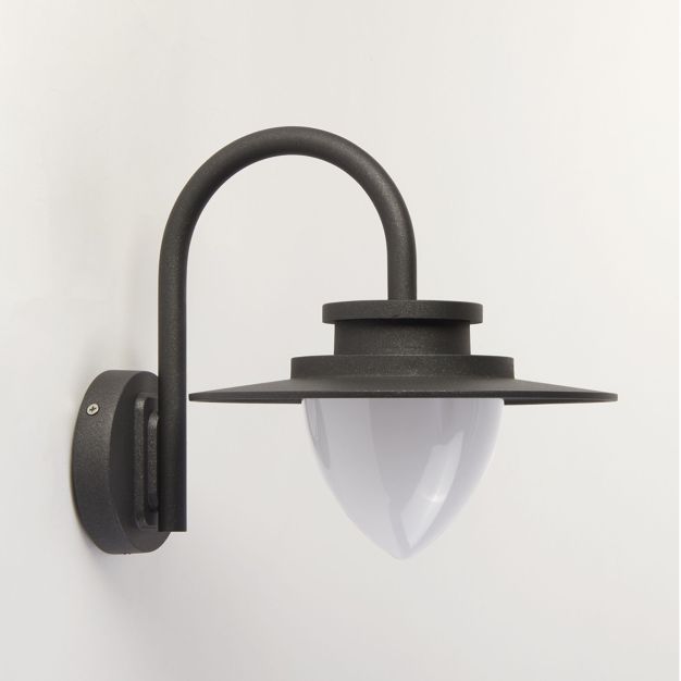 Searchlight Texas - buiten wandlamp - 24 x 25 cm - 8W LED incl. - IP54 - zwart