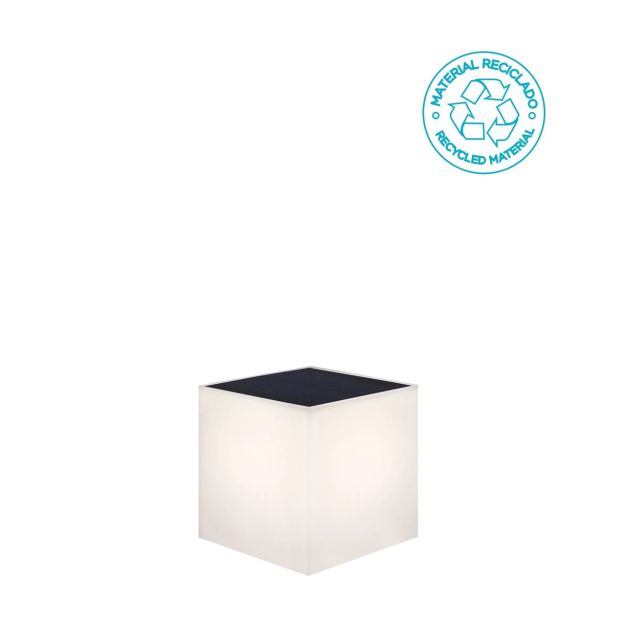 New Garden Wally - wandlamp op zonne-energie met afstandsbediening - 12 x 12 x 12 cm - 5W LED incl. - IP65 - wit - warm witte  lichtkleur